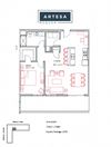 1030sqft 1 Bedroom w/Balcony